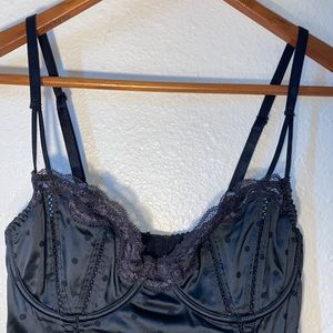 Betsy Johnson Black Corset Bustier